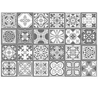 Purbeck Stone Tile Wall Stickers autoadesivi Peel And Stick Piastrelle cucina bagno Backsplash Splashback Pittura per piastrelle fai da te Wall Tile sticker - 15 cm x 15 cm - 24 pezzi