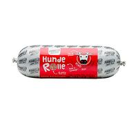 PURBELLO Rotolo per cani di manzo con mele e grano saraceno, monoproteina ad alto contenuto di carne, cibo umido per cani, resistente al taglio e senza cereali, 8 x 800 g