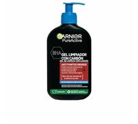 Garnier Skin Active, Pure Active Gel detergente anti punti neri con carbone e acido salicilico purifica intensamente i pori e riduce i punti neri