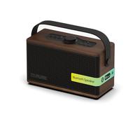 Pure Classic Aura - Der tragbare Bluetooth-Lautsprecher mit Hintergrundlicht, Kaffee Braun/Walnuss