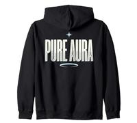 Pure Aura Confidence Funny Saying Quote Felpa con Cappuccio