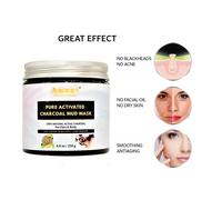 Pure Biologico Karité Burro Bamboo Antracite Peel Off Viso Maschera - Rimuove