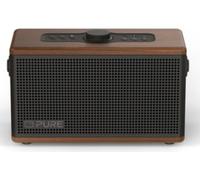 Pure Classic Aura - Der tragbare Bluetooth-Lautsprecher mit Hintergrundlicht, Kaffee Braun/Walnuss