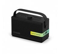 Pure Classic Aura - Altoparlante Bluetooth 40 Watt, batteria 30h, luce USB-C, AUX, IPX2, stereo a 2 vie, modalità EQ, Bluetooth 5.3 - Nero