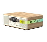 Pure Classic C-D6 - Der charmante CD-Player und Digitalradio in Baumwoll-Weiß/Eiche