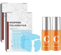 Pure Collagen Films, Pure Collagen Mask, Highprime Collagen Film Kit, Korean Technology Soluble Collagen Film,Collagen Mask Kit (Mask + Spray). (2set)