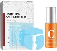 Pure Collagen Films, Pure Collagen Mask, Highprime Collagen Film Kit, Korean Technology Soluble Collagen Film,Collagen Mask Kit (Mask + Spray). (1set)