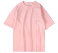 Pure Cotton Short Sleeved Drop Shoulder T-Shirt Half Sleeved Base Shirt Round Neck Top for Men And Women