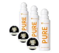 PURE Deodorante Senza Alluminio Donna I Fragranza Brisa de Diosa I XXL 90ml Deodorante Roll On Bio 71% e Naturale 100% I con Valutazione 100/100 in Yuka (Confezione da 3)