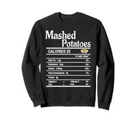 Purè di Patate Fatti nutrizionali Divertente Ringraziamento Felpa