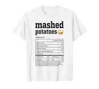 Purè di Patate Valori nutrizionali Ringraziamento Cibo Uomini Donne Maglietta