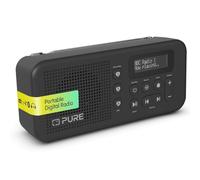 PURE Elan Move Radio Digitale Portatile DAB+ e FM con Bluetooth 5.3, Radio Compatta Tascabile con Batteria Ricaricabile fino a 16 Ore, Jack Cuffie e Display LCD - Nero