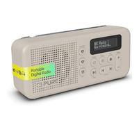 PURE Elan Move Radio Digitale Portatile DAB+ e FM con Bluetooth 5.3, Radio Compatta Tascabile con Batteria Ricaricabile fino a 16 Ore, Jack Cuffie e Display LCD - Sabbia