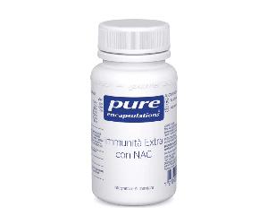 Pure Encapsulations Immunità Extra con NAC Zinco,Vitamina C D Quercitina 30 cpa