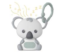 Pure Enrichment® PureBaby® - Macchina da appendere a forma di koala, portatile, da viaggio, luce notturna e anello di sospensione rimovibile, rumore bianco, silenzio, ninne nanne e altri suoni per