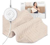 Pure Enrichment PureRadiance - Cuscino riscaldante per alleviare dolori alla schiena, al collo e alle spalle, design brevettato, morbida pelliccia sintetica e microvison, 6 impostazioni di calore