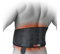 Pure Enrichment® PureRelief™ Pro Far Infrared Universal Heat Wrap - Deeper Muscle Relief for Back, Neck, Shoulder, & Knee Pain in Athletes, 4 Heat Settings, Dry/Moist Heat, Lumbar Heating Pad