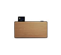 Pure Evoke Home - Wood Edition, All-in-One-Musiksystem in Kaffeeschwarz mit Kirschholzgrill