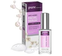 Pure Formula Collagene e peptidi siero facciale: riduce le rughe e le linee sottili, idrata, rassoda e rassoda la pelle. Cura della pelle coreana senza crudeltà sugli animali per tutti i tipi di pelle