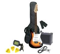 PURE GEWA Chitarra elettrica Pack sunburst 3-tone RC-100 con amplificatore, custodia, tuner, cinghia, cavo, corde, plettri