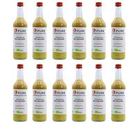 Pure Ginger - Zenzero biologico peruviano di alta qualità senza zucchero e additivi artificiali, 100% biologico (DE-ÖKO-005), 12 x 500 ml