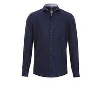 pure h. tico Pure City 4034-462-Camicia a Maniche Lunghe, Colore: Nero Camicia Elegante, Tinta Unita Blu Scuro, S Uomo
