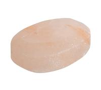 Pure Himalayan Salt Works Pietra massaggiante ovale piatta in cristallo rosa intagliato a mano per massaggi terapia, deodorante e sale, 6,3 cm larghezza x 8,9 cm L x 2,5 cm D