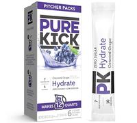 Pure Kick Concord Grape, confezione di brocca per idratazione, include 6 pacchetti, 1 scatola, per un totale di 12 litri