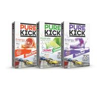 Pure Kick Forza Fuel Limited Edition Energy, Blood Orange Energy & Sonic Limeade Hydration Singles To Go Drink Mix - 3/6 ct scatole - 18 pacchetti totali