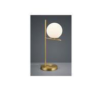 PURE LAMPADA DA TAVOLO MODERNA 2 FINITURE COLORE CON SFERA IN VETRO H52 CM