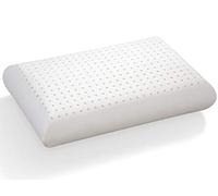 Pure LATEX Wave Cuscino 100% Lattice Alto 14 cm/Tecnologia Dunlop Ortopedico Traspirante e Antiacaro - Federa di Cotone Rimovibile e Lavabile - Oeko-Tex® 100 (60x40 cm)