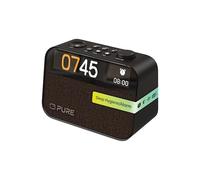 Pure Moment Sveglia da Comodino e Ufficio (Radio Digitale DAB+/FM, Bluetooth, Macchina del Rumore Bianco, Aiuto per il Sonno, Luce Sveglia, Luce Notturna, Display Dimmerabile) Nero