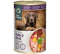 Pure Nature Adult 6 x 400 g Alimento umido per cane - Tacchino & Manzo