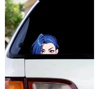 Pure Print Cut Jinx Arcane Peeker Sticker - UV & impermeabile - 12 x 8,7 cm Fanart - Animali Gaming Sticker - Auto Decorazione per i fan della League