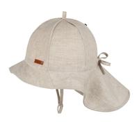 Pure Pure - Kid's Nackenschutz Leinen - Cappellino 45 cm beige/grigio