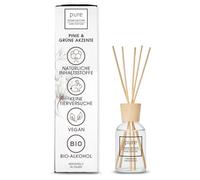 PURE ROOM EDITION 100 ml profumo per ambienti di pino e accenti verdi: ingredienti naturali, vegani e senza sperimentazione su animali, alcool biologico, diffusore con bastoncini Made in Italy