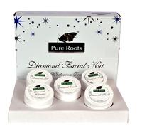 Pure Roots Diamond Kit Viso Sbiancante per Pelle Kit Viso a Erbe 100 grammi