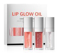 Pure Vie Lip Oil Lifter Gloss, 3PCS Lucidalabbra Gloss Volumizzante Olio Labbra Lip Plumper Trasparente Frutta Sapore Lipgloss, Non Appiccicosa Lip Make Up Primer per Ragazza Donne Regalo