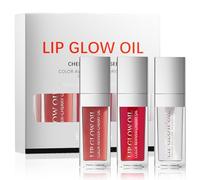 Pure Vie Lip Oil Lifter Gloss, 3PCS Lucidalabbra Gloss Volumizzante Olio Labbra Lip Plumper Trasparente Frutta Sapore Lipgloss Non Appiccicosa Lip Make Up Cosmetic Primer per Ragazza Donne Regalo