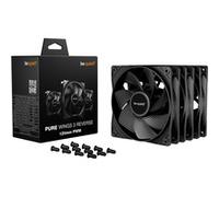 be quiet! Pure Wings 3 120 mm PWM Reverse Triple Pack Black Case per computer Ventilatore 12 cm Nero 3 pz