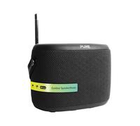 Pure Woodland wasserdichter (IP67) Outdoor-Lautsprecher mit Bluetooth und FM/DAB+ Radio, Schwarz