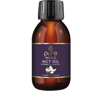 Pure World Olio MCT 100% puro e non diluito. 100 ml. Olio MCT di alta qualità - C8 e C10 Vegan