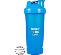 Pure2Improve Shaker per proteine di alta qualità, blu, bottiglia da 700 ml, per frullati supplementari, shaker con tappo richiudibile, con coperchio a tenuta stagna, incluso Shake Ball impedisce la