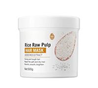 Purea Di Riso Balsamo per Capelli 500g, Balsamo Nouirishing, Balsamo Nutriente E Districante, Balsamo Capelli Rinforzante, Balsamo per Capelli Secchi E Sfibrati, Dona Lucentezza Al Capello