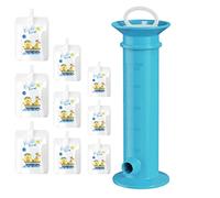 purea frutta, sacchetti di colore puro riutilizzabili ABS, produttore sacchetti alimenti per bambini a prova di perdite con dispenser cibo, congelatore ricaricabile plstico fru