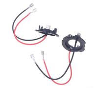 PureBowlic 2 adattatori per presa faro H7 per Golf/5/MK5/, supporto per lampada in metallo in plastica per aggiornamento lampadina LED, parti di illuminazione auto rosse e nere