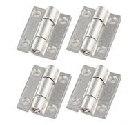 PureBowlic 4 cerniere regolabili in lega di zinco con arresto di posizione a 360°, per porte di mobili e attrezzature industriali (36 x 28 mm, argento)