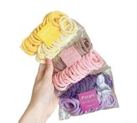 PureBowlic 50 elastici per capelli da donna, elastici in gomma per capelli, diametro 4 cm, accessori colorati per capelli da indossare tutti i giorni, trecce e feste (blu)