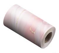 PureBowlic Battiscopa effetto marmo rosa, 240 x 10 cm, effetto marmo rosa | Forte supporto, per un legame istantaneo, senza bisogno di attrezzi, anima in PVC impermeabile, stampa in marmo sfumato (10