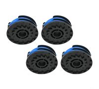 PureBowlic Bobina di ricambio e copertura per Freight Bauer 20115E-B String Trimmer, filo in nylon da 1,65 mm, bobina pre-avvolta a doppio strato, per mangiatore elettrico da 38,1 cm 5,5 A (bobina × 4